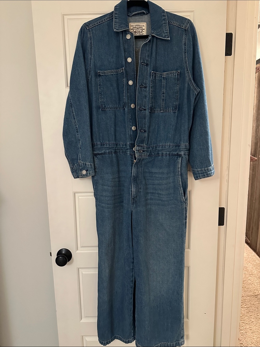 Levi's Women’s Blue Relaxed Denim Coverall